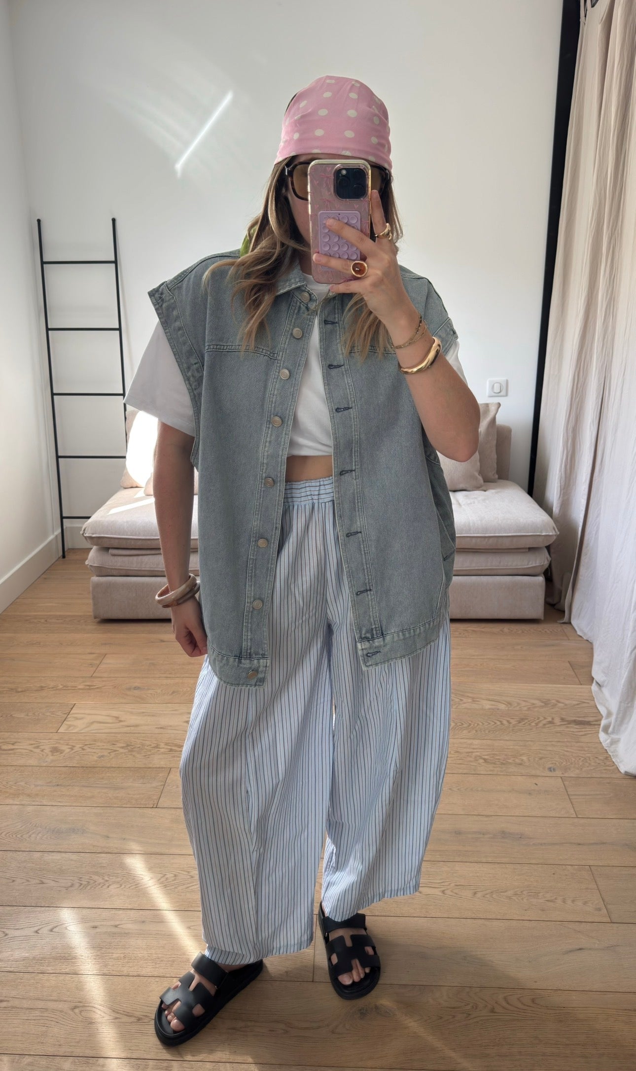 Veste en jean sans manches