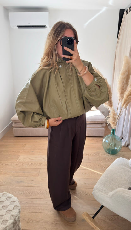 MAE - veste oversize vert olive