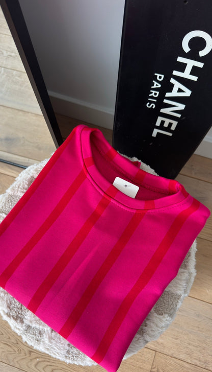 T-shirt loose fuschia