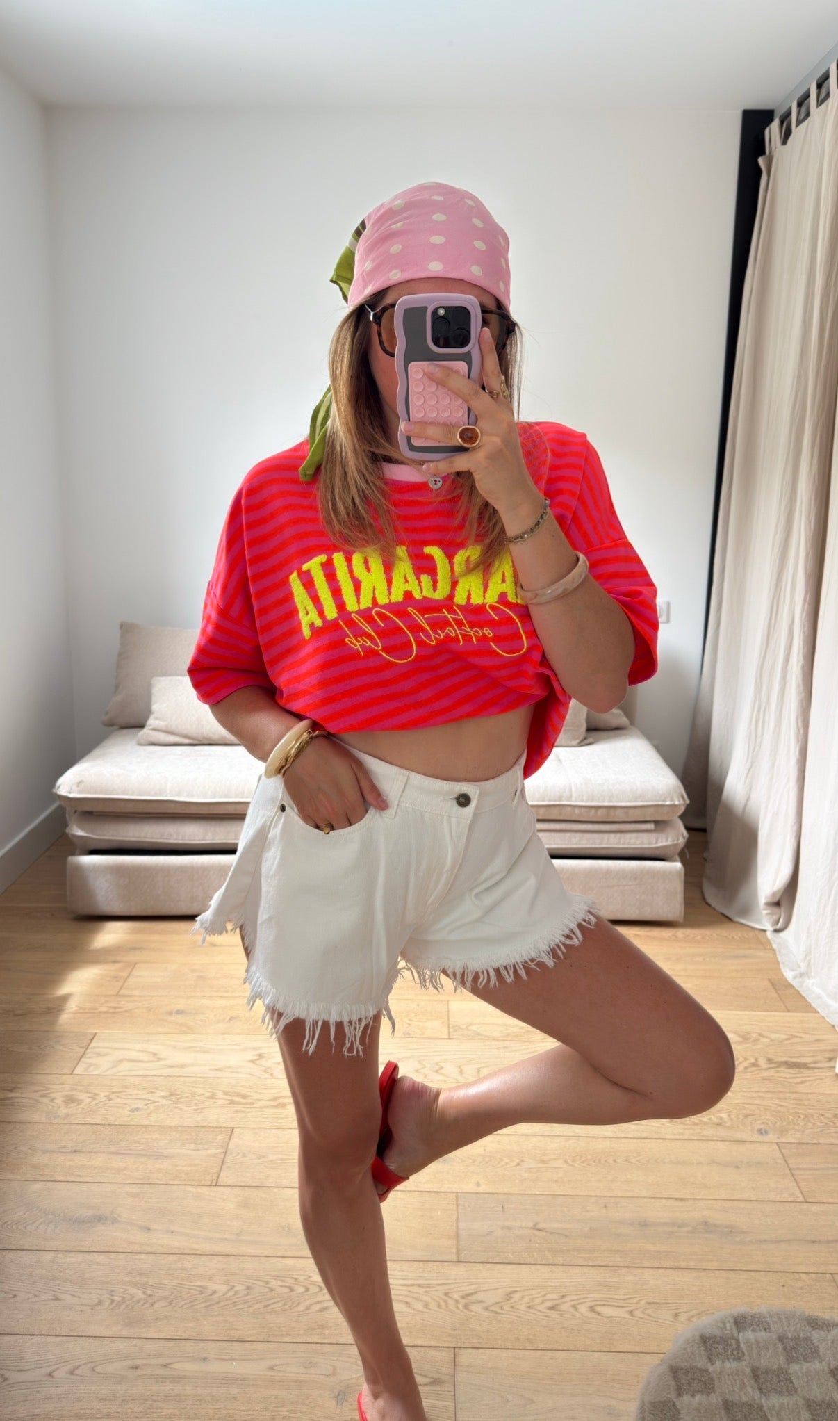 Marinière "Margarita club" fluo 🧡