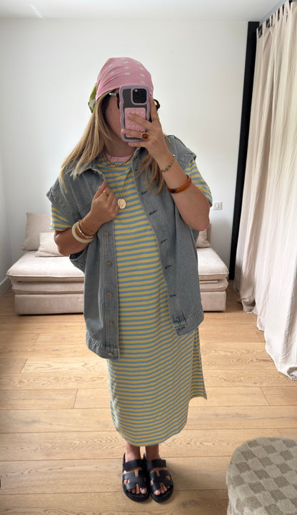 Robe marinière jaune ✨