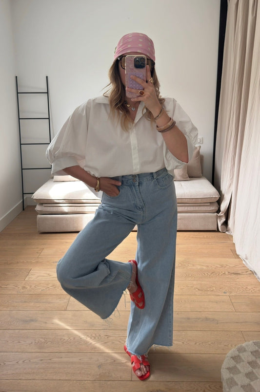 Chemise manches bouffantes