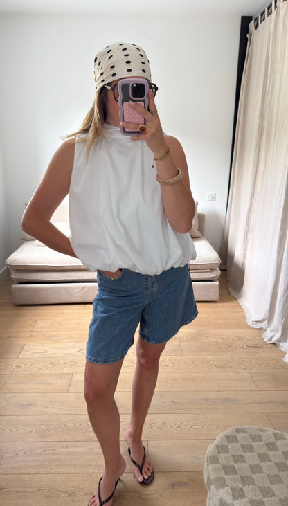 Blouse dos nu blanche 🤍