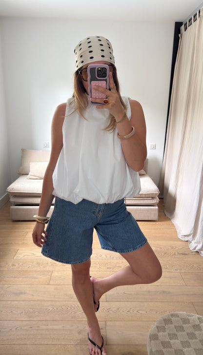 Blouse dos nu blanche 🤍