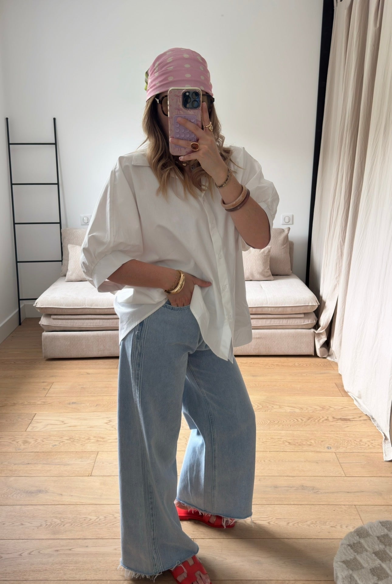 Chemise manches bouffantes
