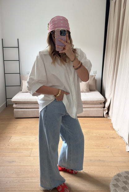 Chemise manches bouffantes