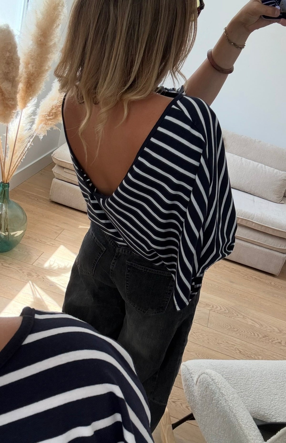 BILLIE — TOP DOS NU BLEU MARINE