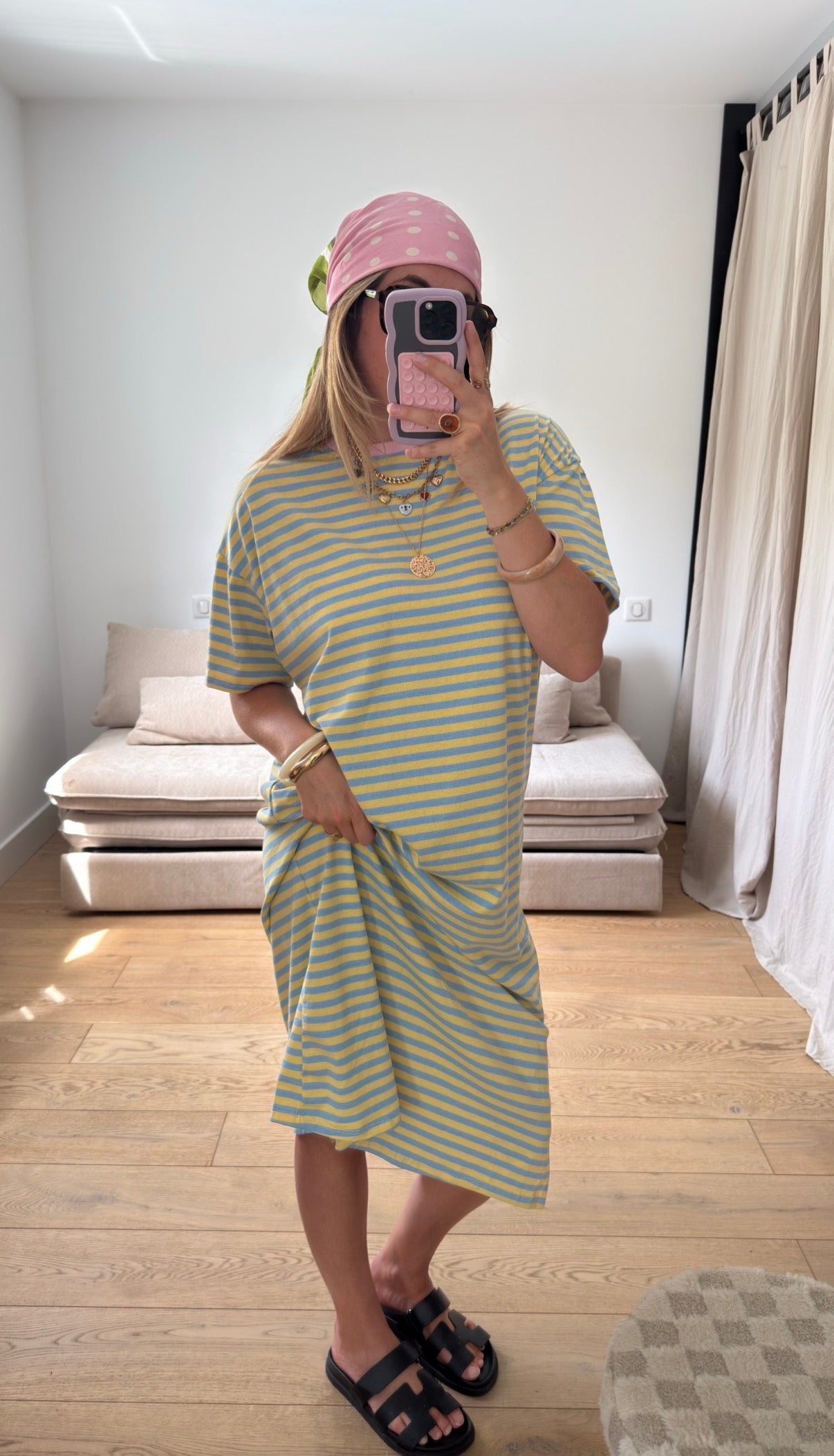 Robe marinière jaune ✨