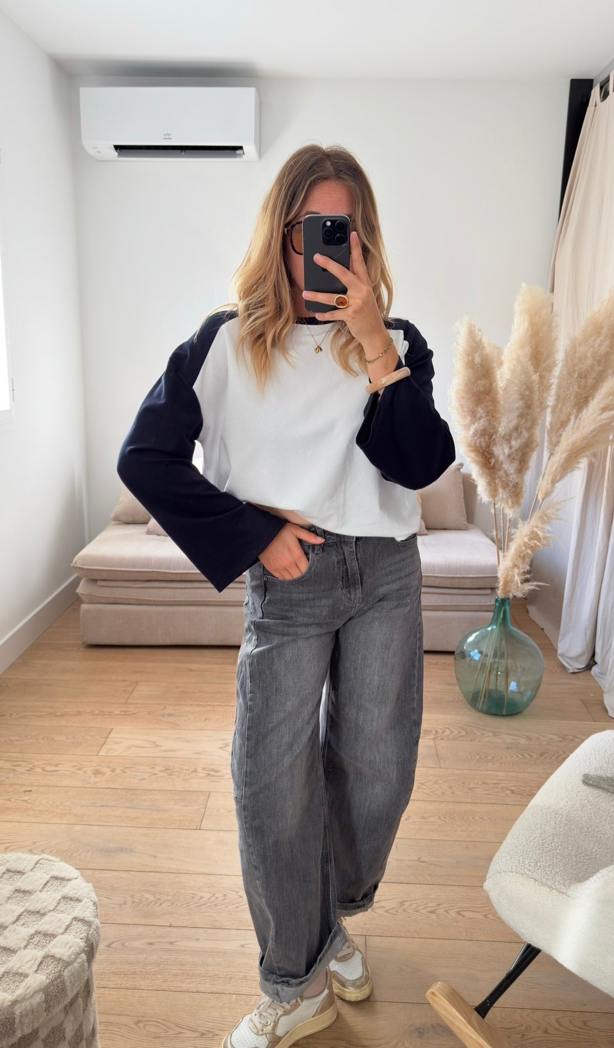 NOA - t-shirt manches raglan style baseball