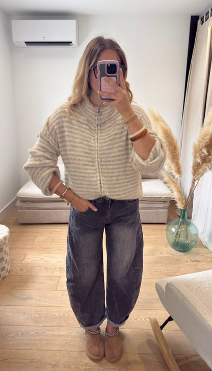 LOUNA - GILET À COL CAMIONNEUR