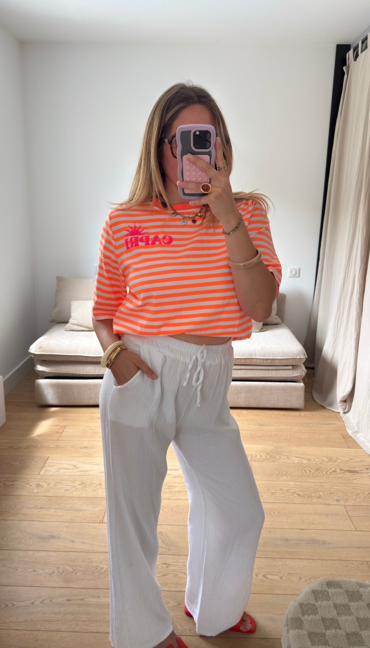 Marinière Capri orange 🌞