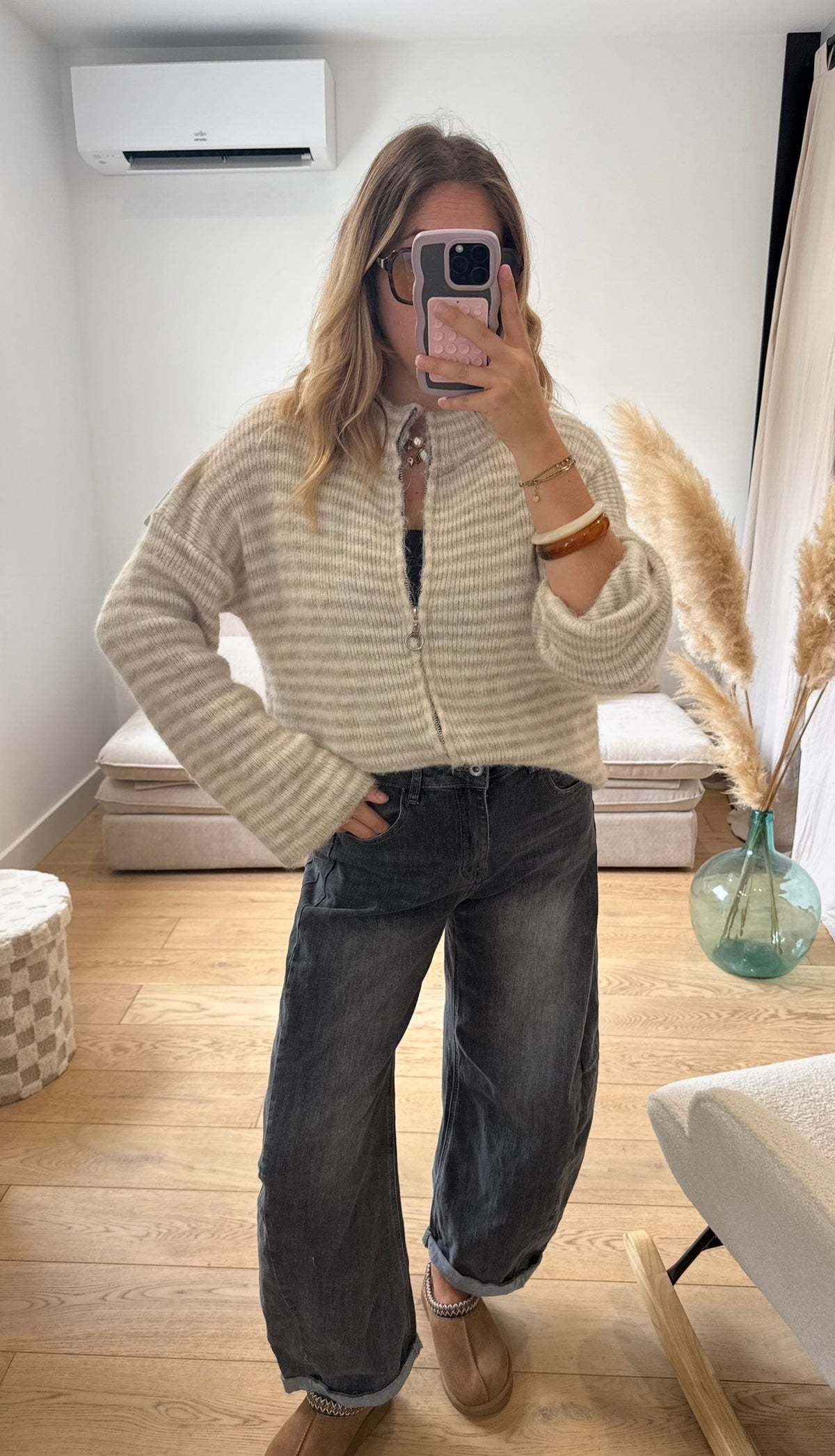 LOUNA - GILET À COL CAMIONNEUR