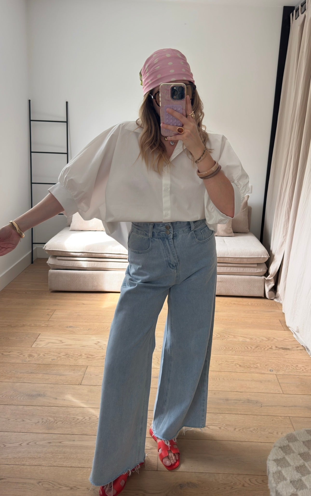 Chemise manches bouffantes