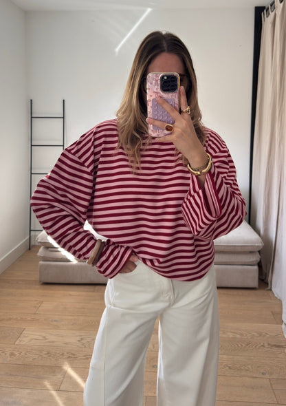 Top à rayures oversize ( précommande )