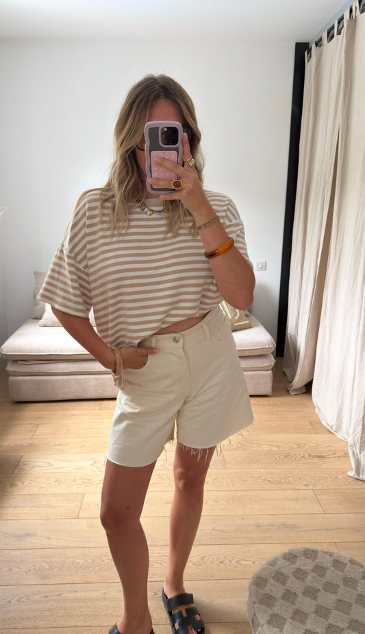 Marinière tendance beige 🤎