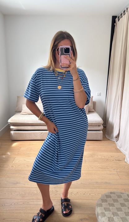 Robe marinière bleu électrique 💙