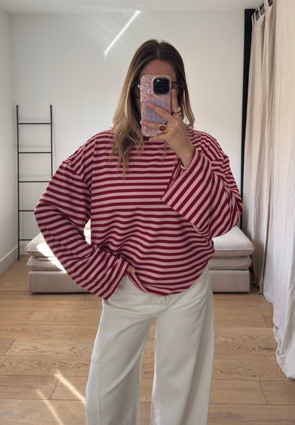 Top à rayures oversize ( précommande )