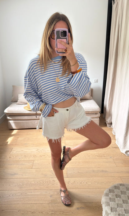 Marinière tendance baby blue
