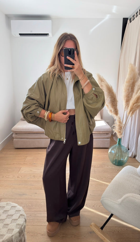 MAE - veste oversize vert olive