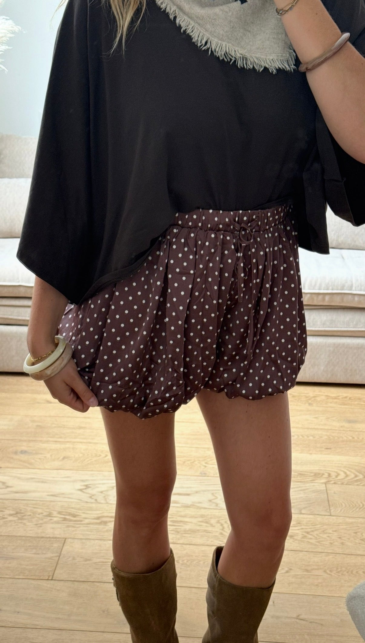 JOYCE — SHORT BALLON À POIS