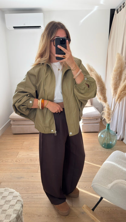 MAE - veste oversize vert olive
