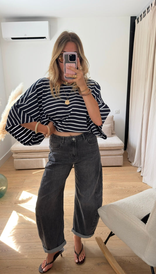 BILLIE — TOP DOS NU BLEU MARINE