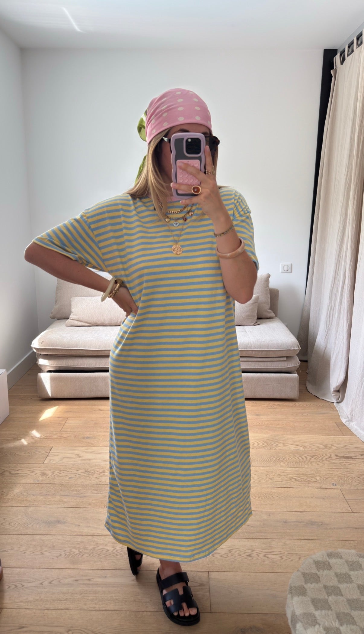 Robe marinière jaune ✨
