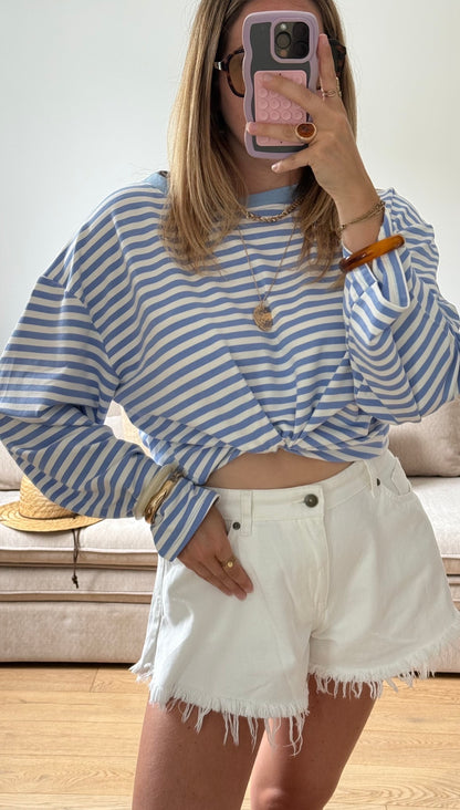 Marinière tendance baby blue