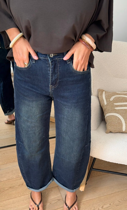 CHARLIE - JEAN BARREL BLEU