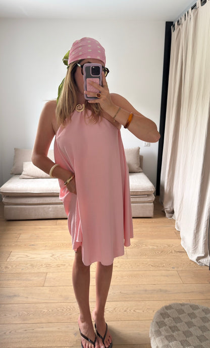 Robe dos nu coquillages rose 🐚