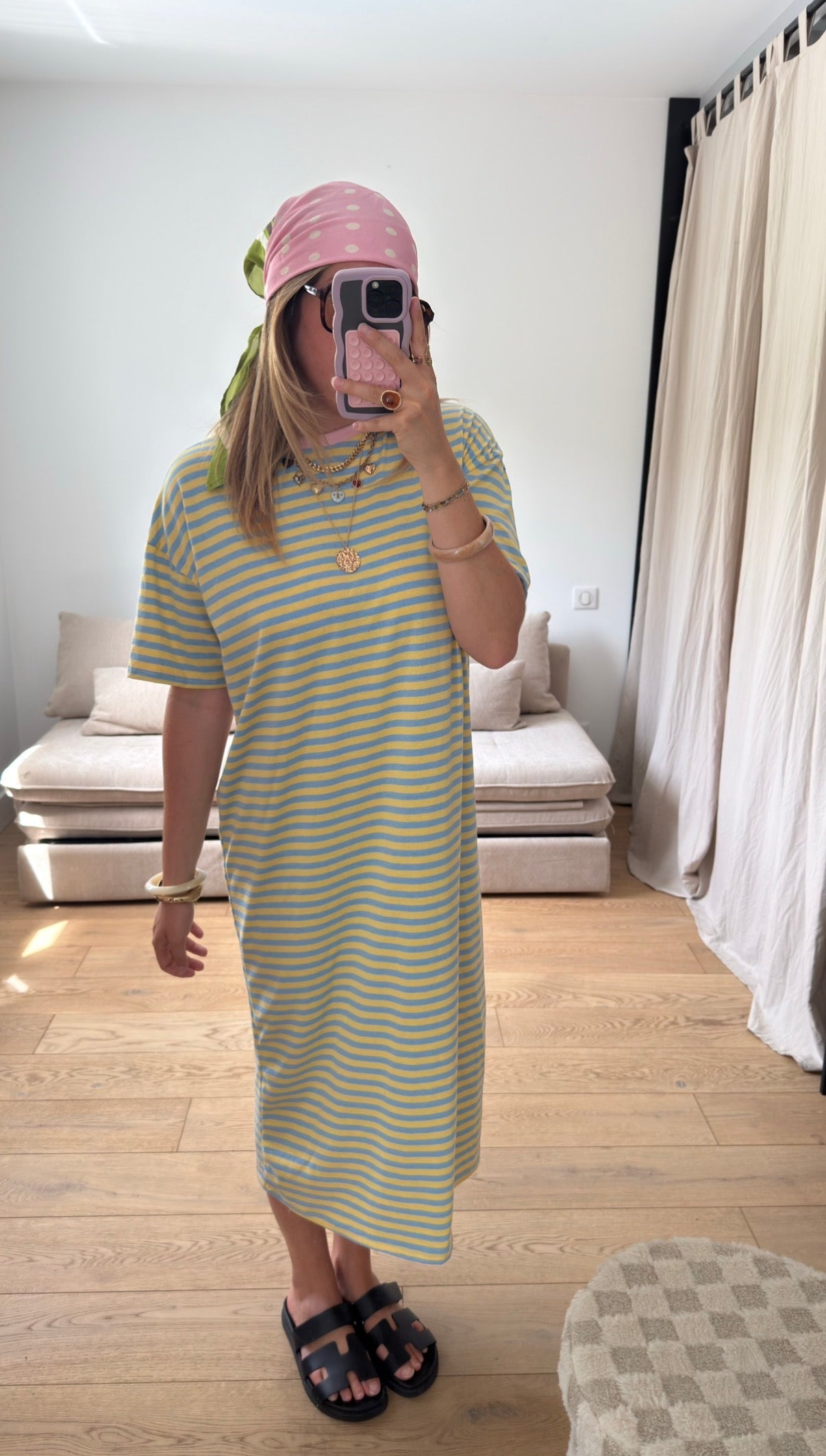 Robe marinière jaune ✨