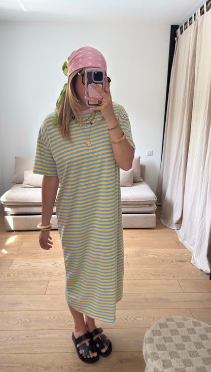 Robe marinière jaune ✨