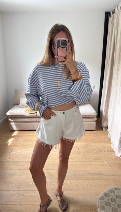Marinière tendance baby blue